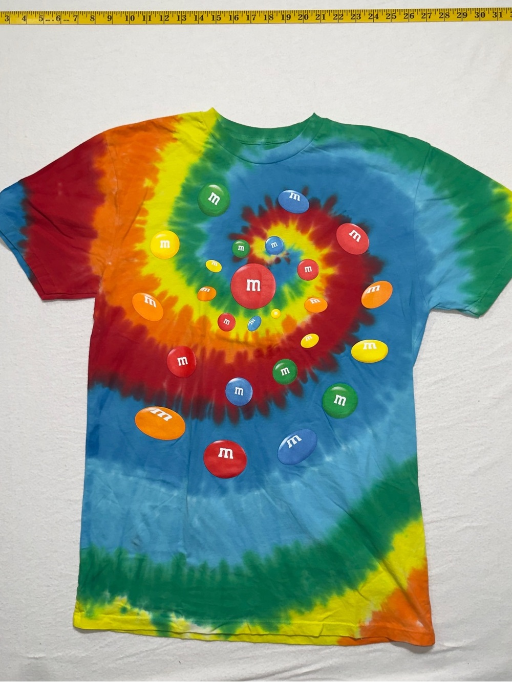 M&M'S Multicolor Tie-Dye Spiral Short Sleeve Tee